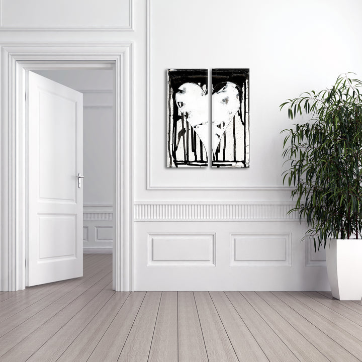 Heartwork '2223' Abstract Heart Wall Art