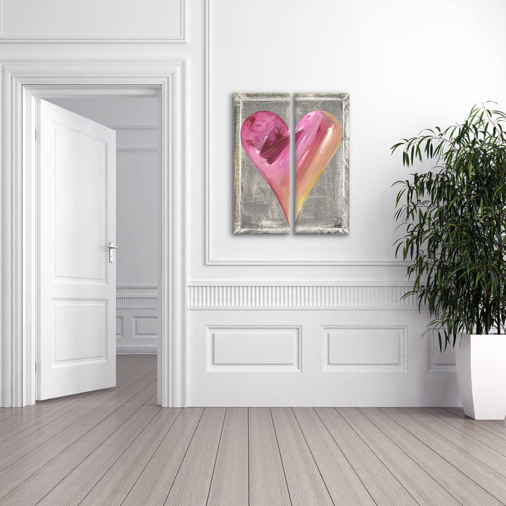 Al' Abstract Heart Wall Art