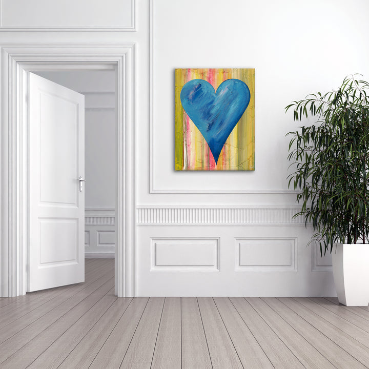 Amsterdam' Abstract Heart Wall Art