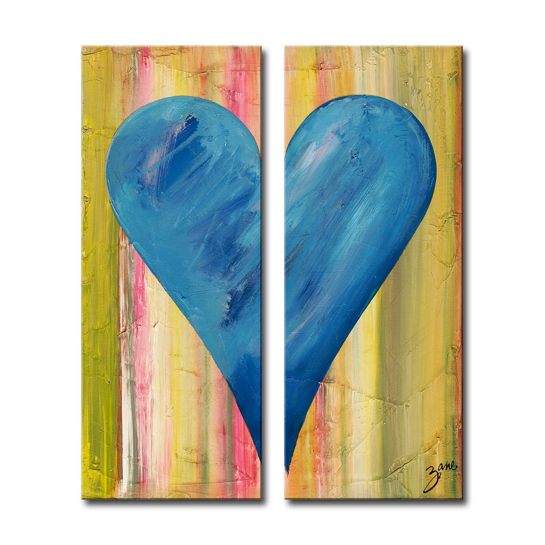 Amsterdam' Abstract Heart Wall Art