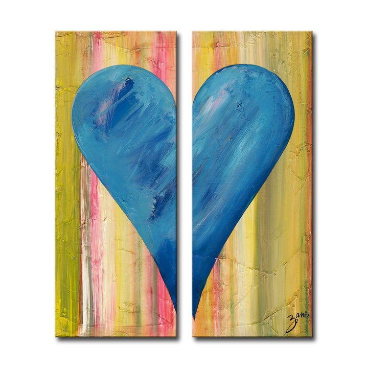 Amsterdam' Abstract Heart Wall Art