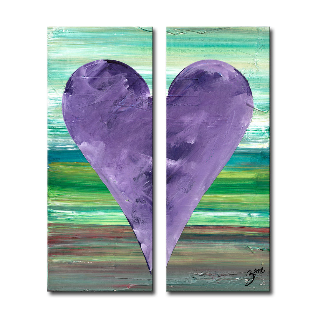 Anthony' Abstract Heart Wall Art