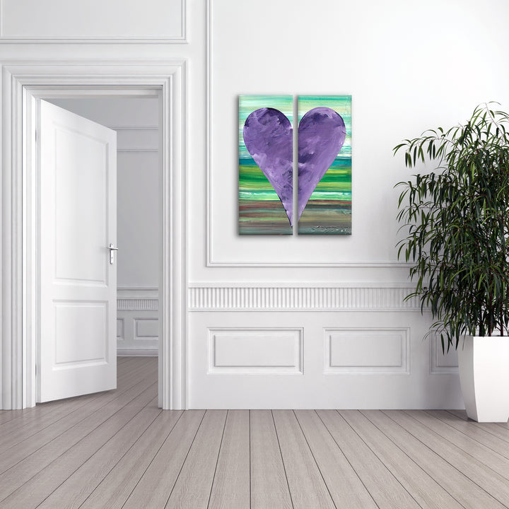 Anthony' Abstract Heart Wall Art