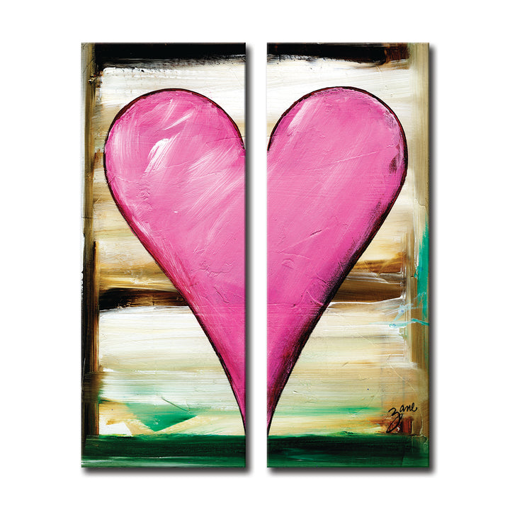 Baily II'  Abstract Heart Wall Art