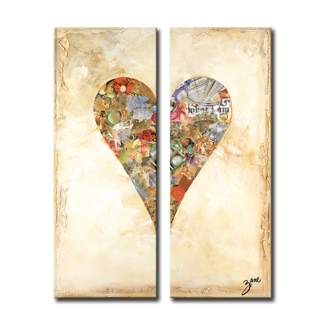 Bella'  Abstract Heart Wall Art
