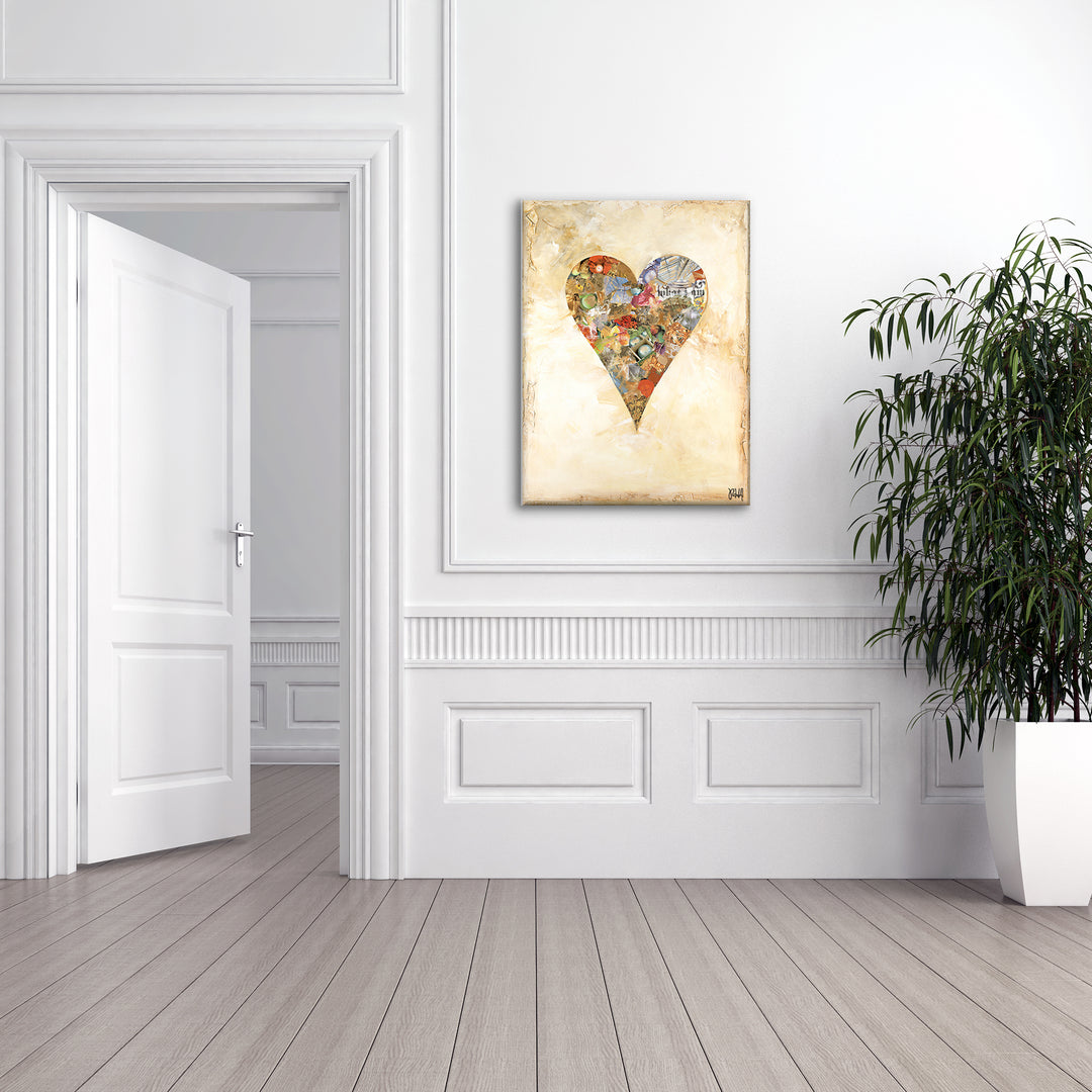 Bella'  Abstract Heart Wall Art