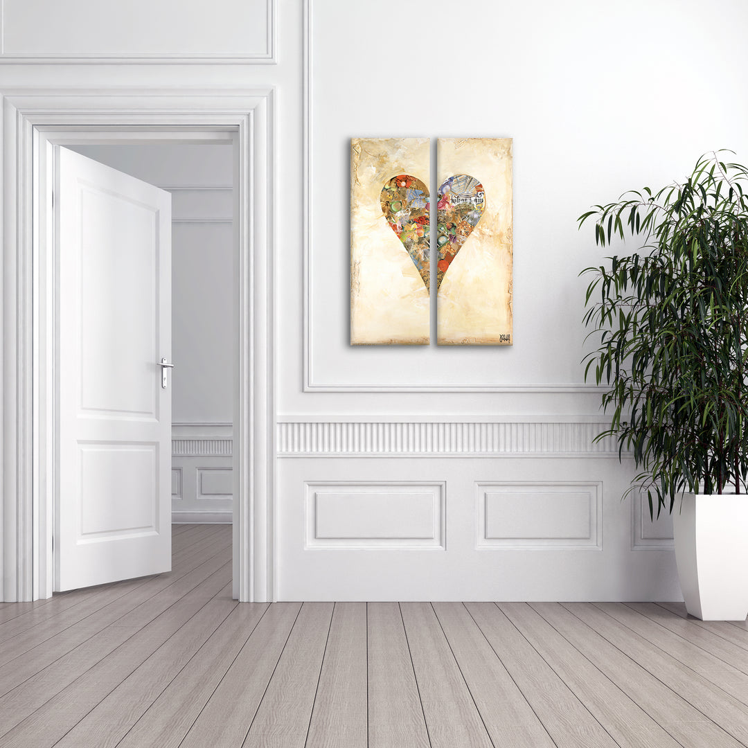 Bella'  Abstract Heart Wall Art