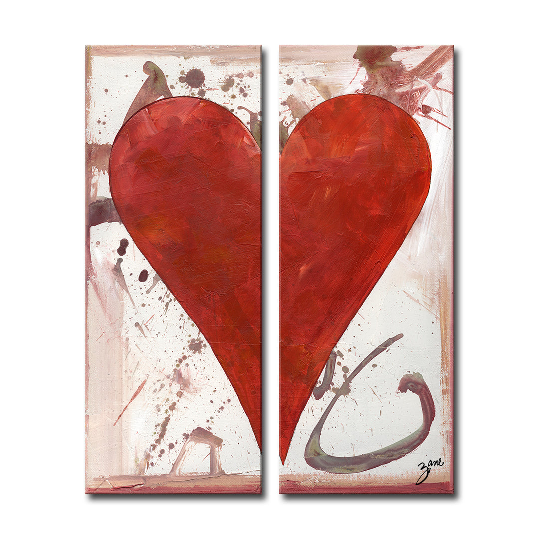Cameryn'  Abstract Heart Wall Art