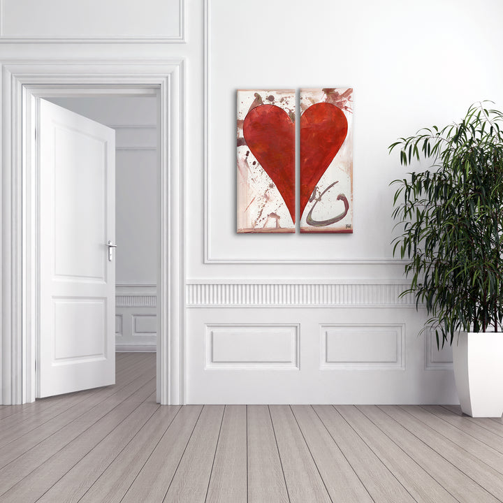 Cameryn'  Abstract Heart Wall Art