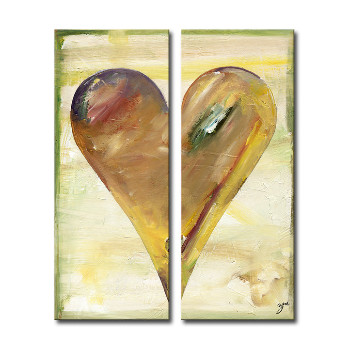Clay'  Abstract Heart Wall Art