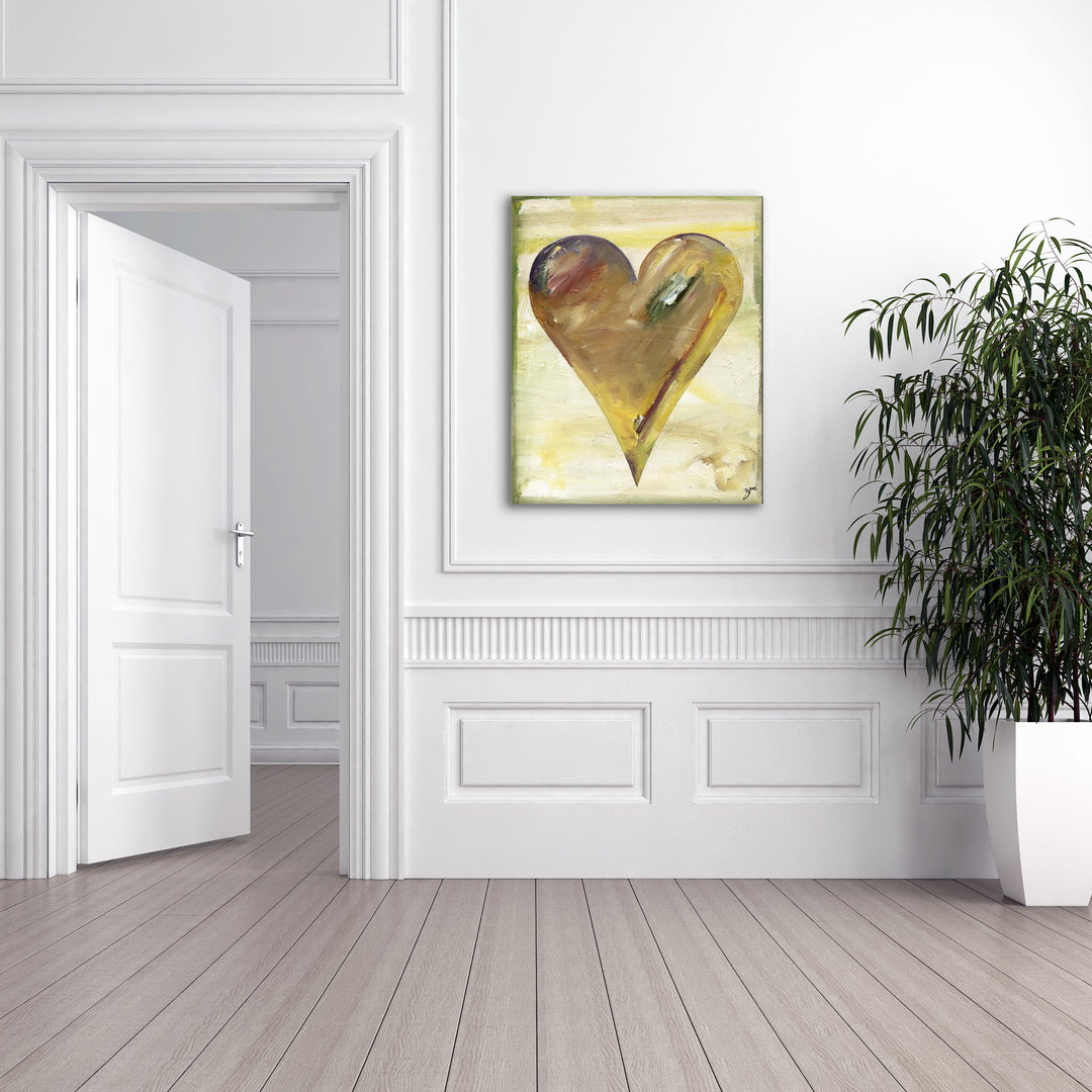 Clay'  Abstract Heart Wall Art