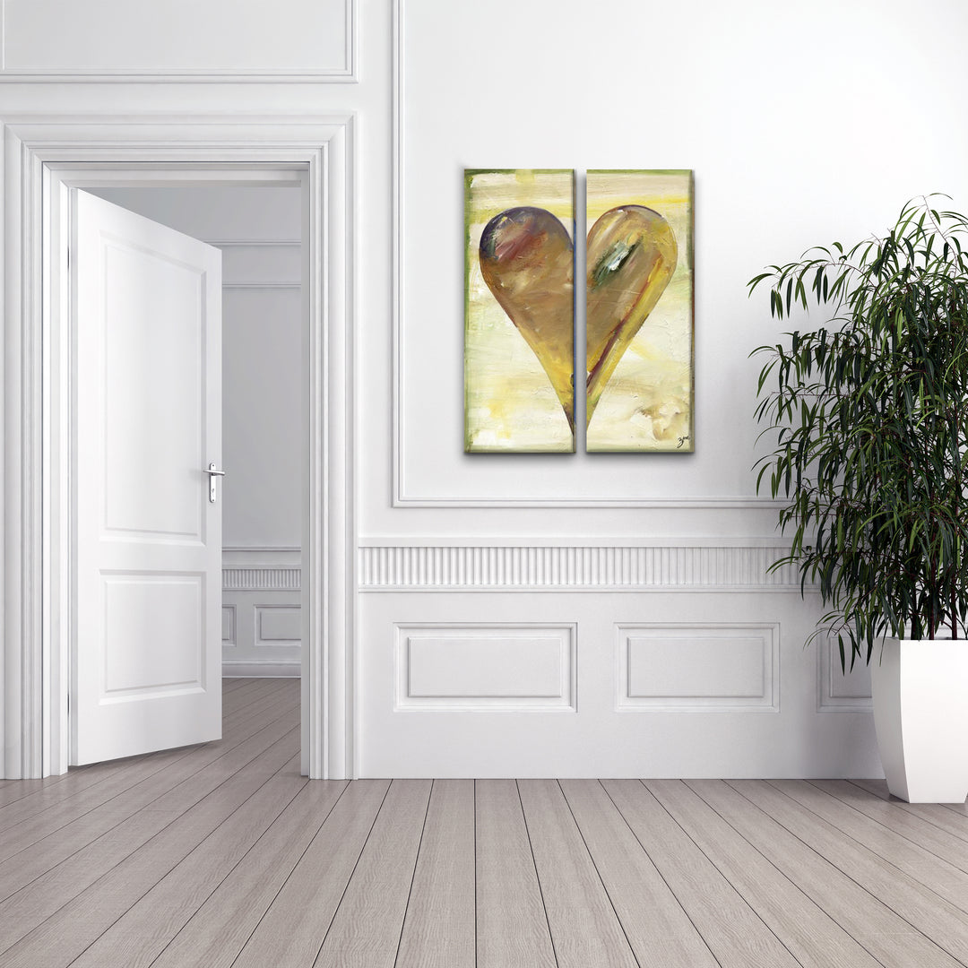 Clay'  Abstract Heart Wall Art