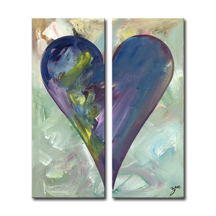 Connor'  Abstract Heart Wall Art
