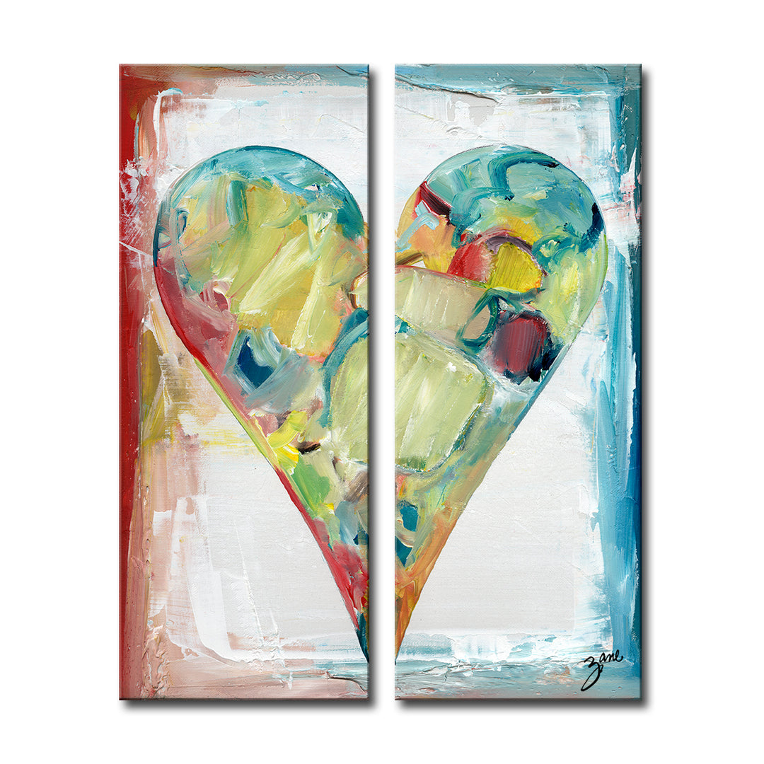 Daniel'  Abstract Heart Wall Art
