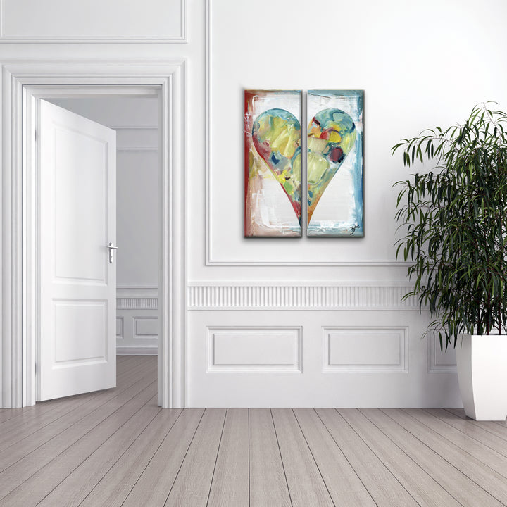 Daniel'  Abstract Heart Wall Art