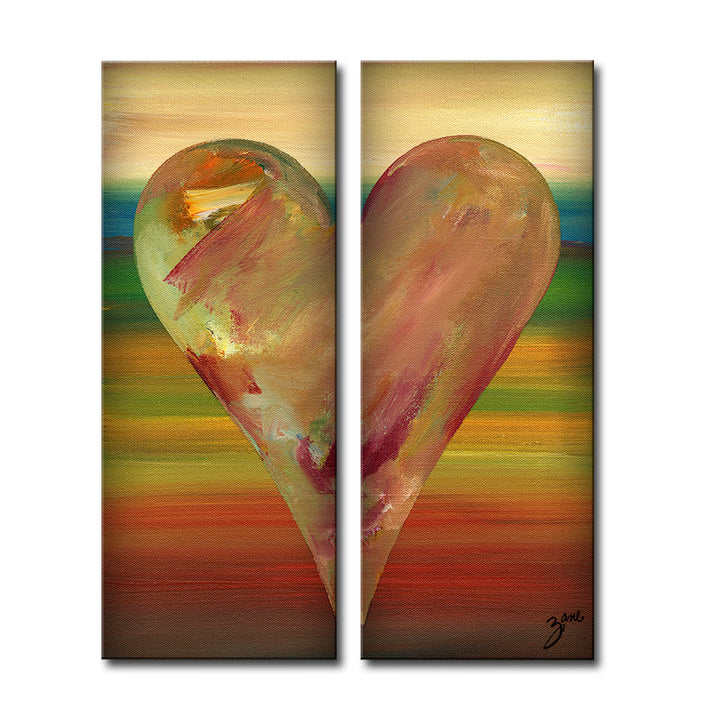 Dayle'  Abstract Heart Wall Art