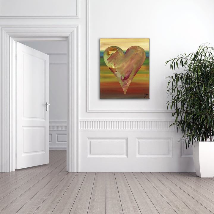 Dayle'  Abstract Heart Wall Art