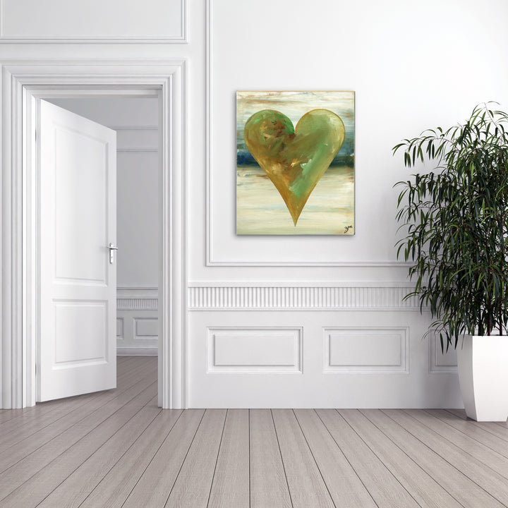 Elijah'  Abstract Heart Wall Art