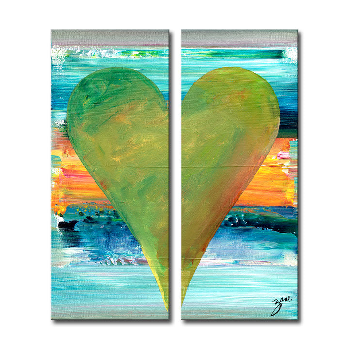 Ernie'  Abstract Heart Wall Art