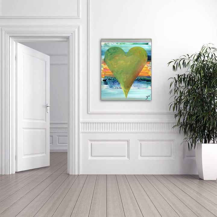 Ernie'  Abstract Heart Wall Art