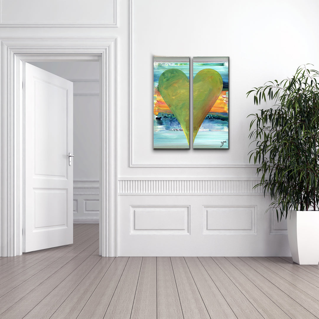Ernie'  Abstract Heart Wall Art