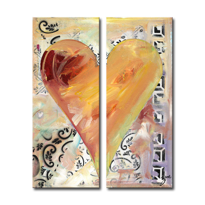 Fabienne' Abstract Heart Wall Art