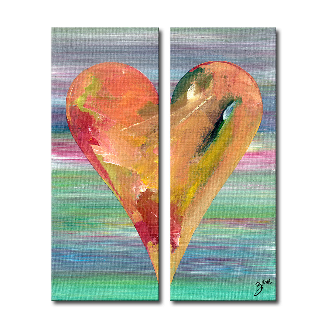 Haley'  Abstract Heart Wall Art