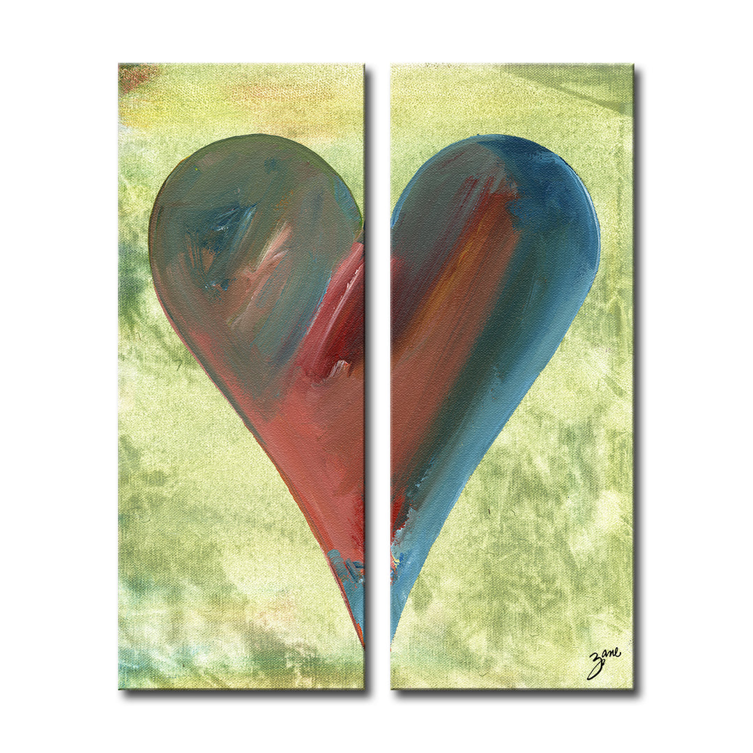 Heather'  Abstract Heart Wall Art