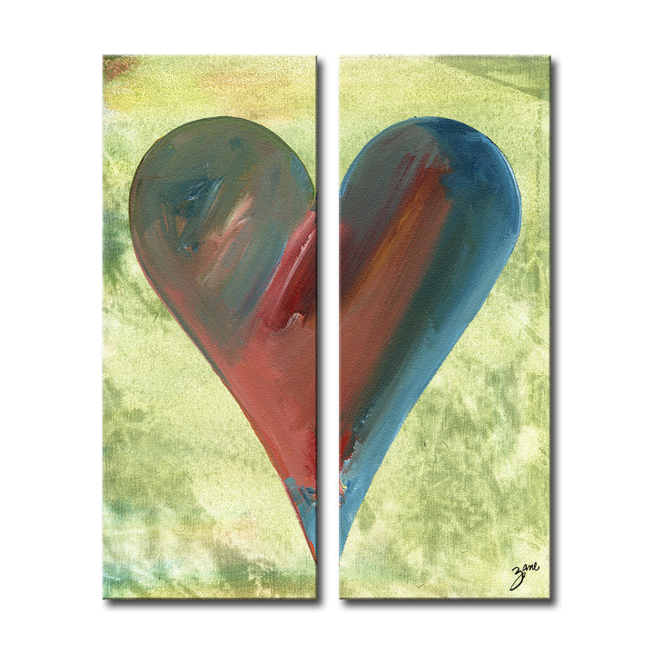Heather'  Abstract Heart Wall Art