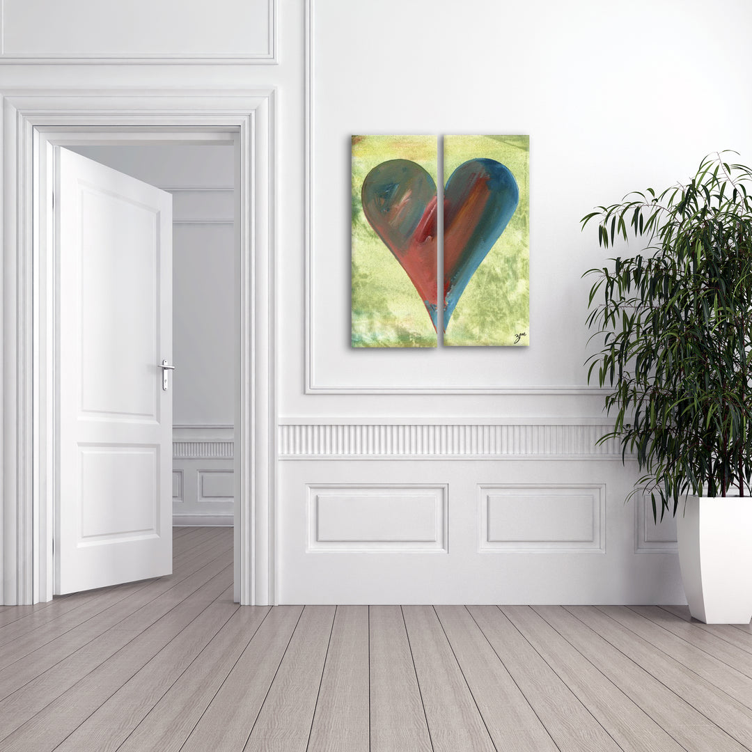 Heather'  Abstract Heart Wall Art