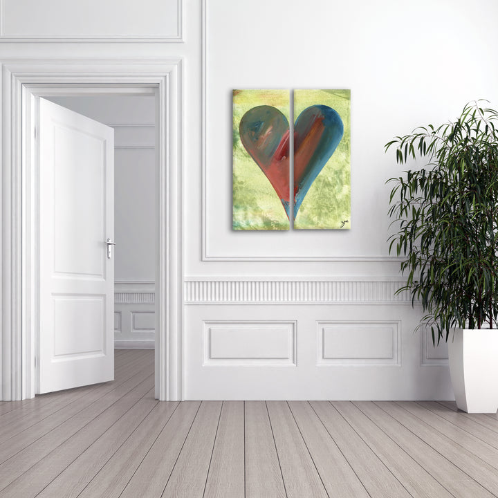 Heather'  Abstract Heart Wall Art