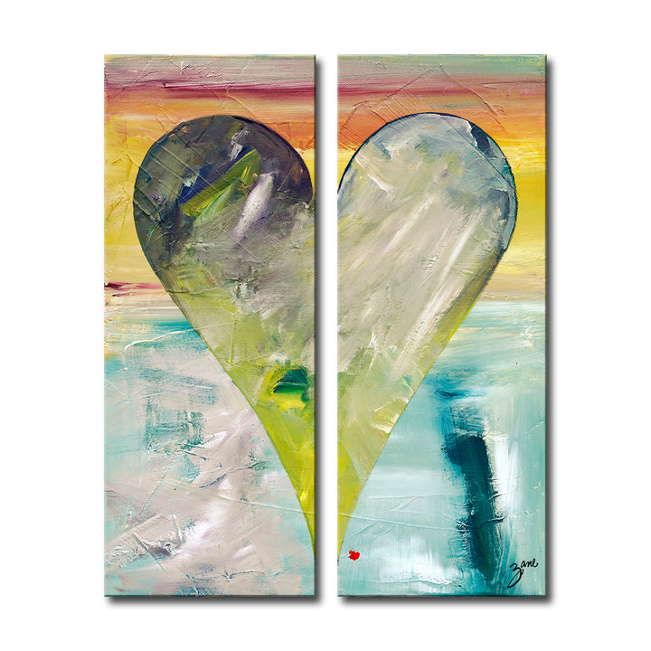 Jakarta' Abstract Heart Wall Art