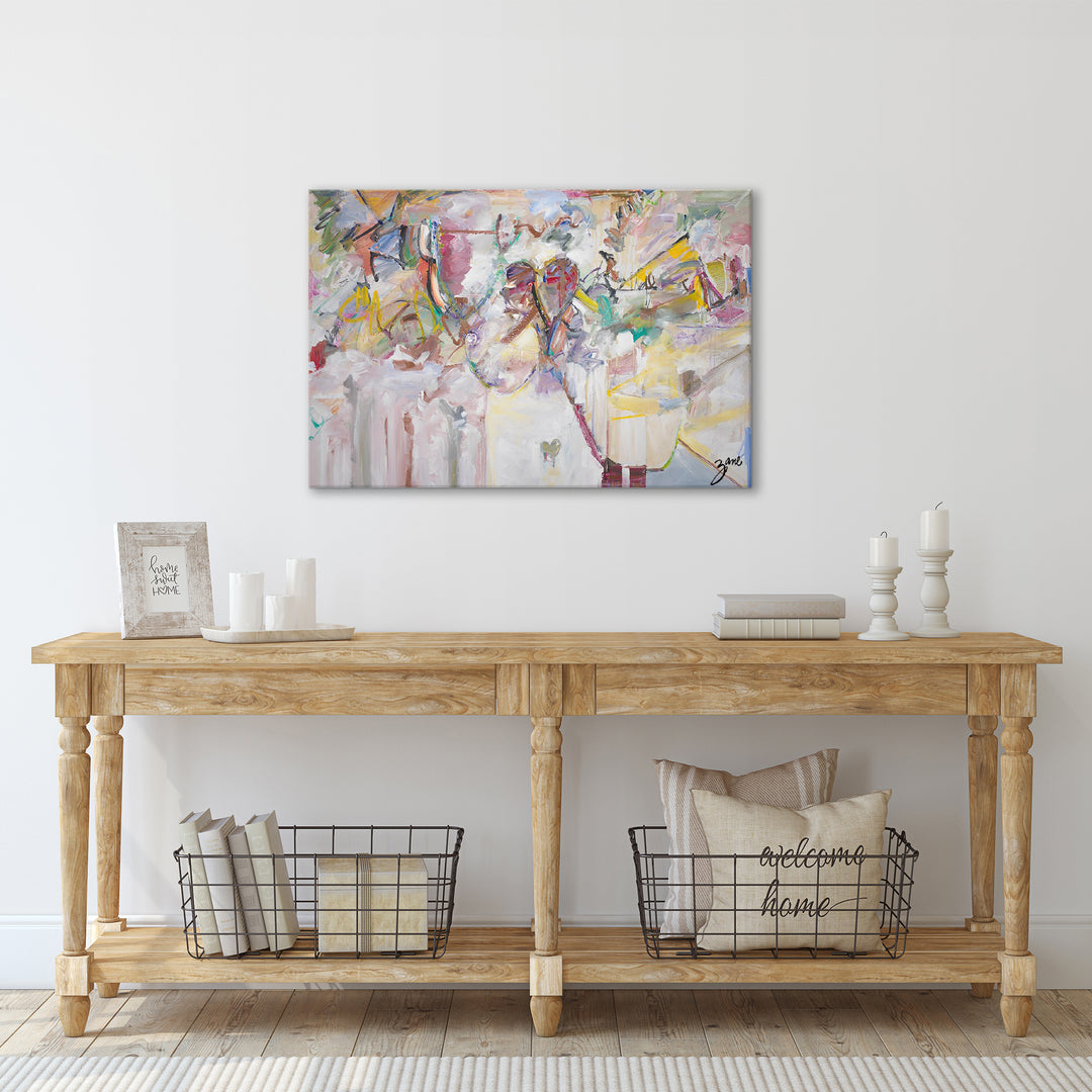 'Abstract XXI' Wrapped Canvas Wall Art