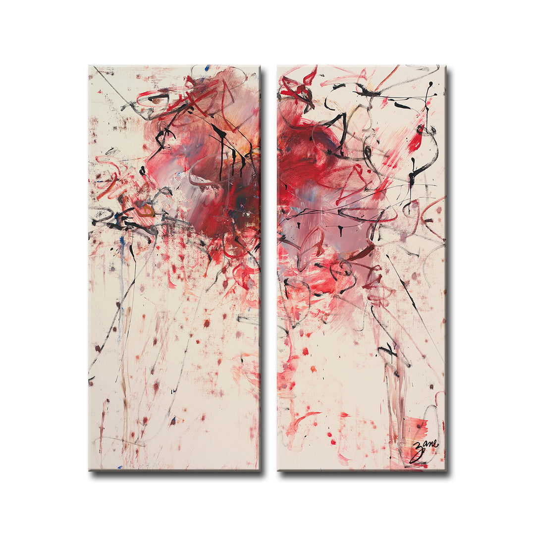 'Abstract XII' Wrapped Canvas Wall Art