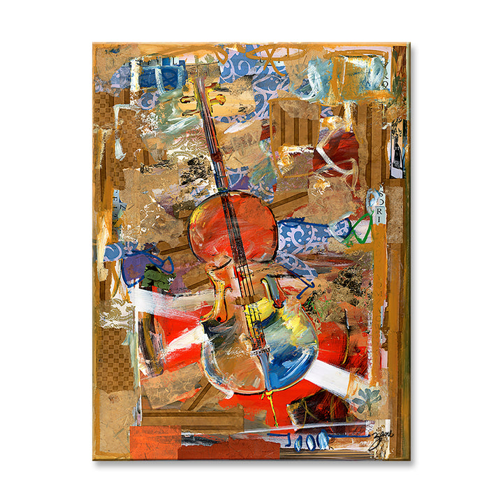 'Cello' Wrapped Canvas Wall Art