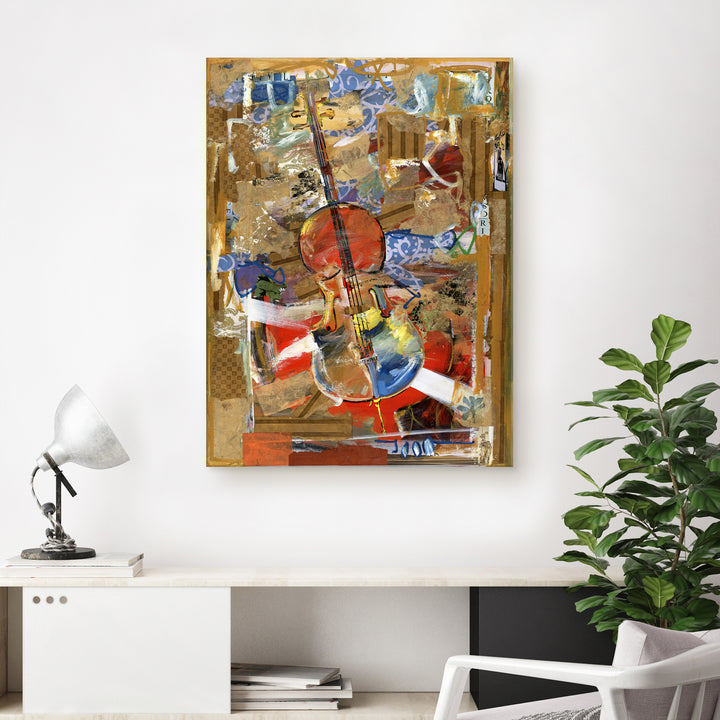 'Cello' Wrapped Canvas Wall Art