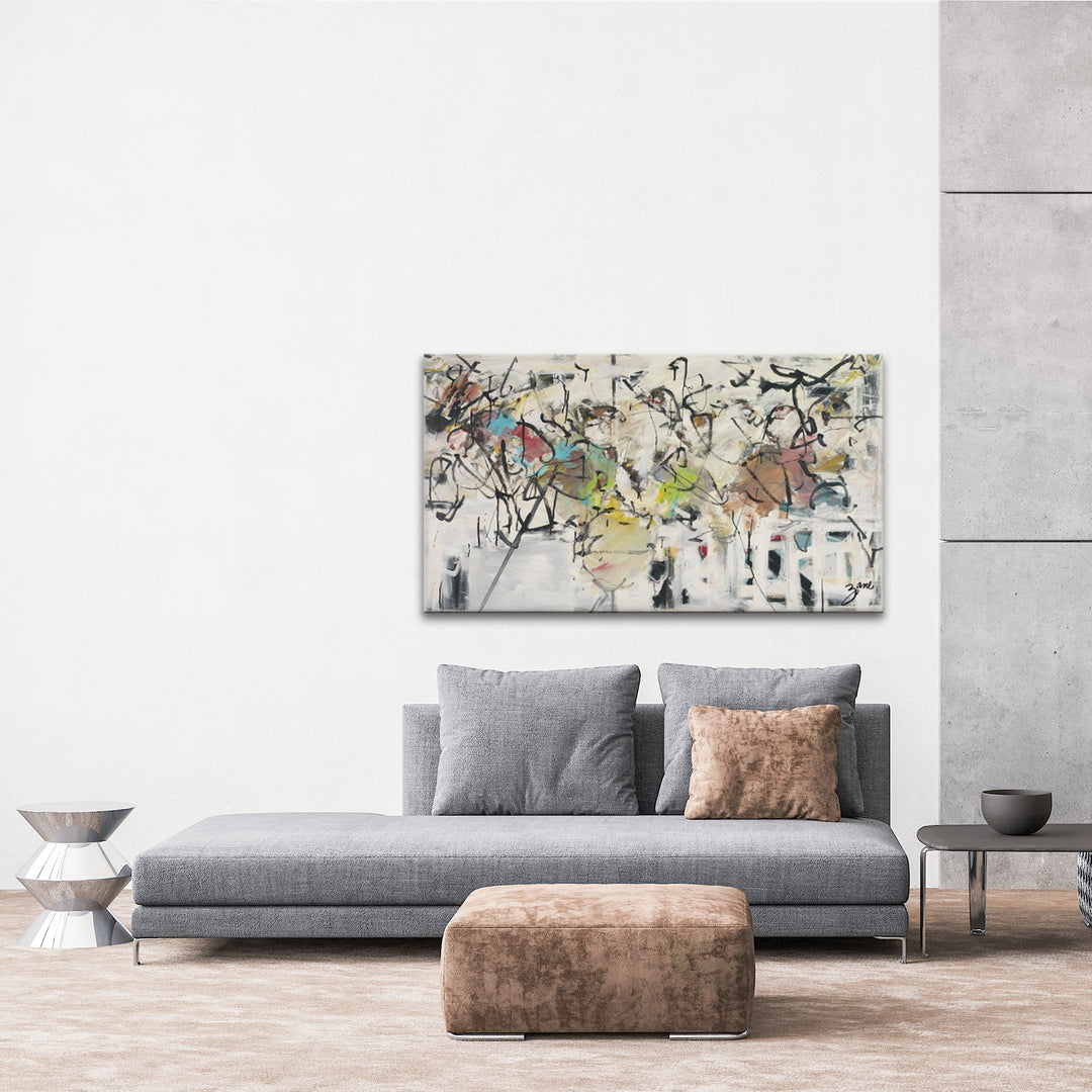 'Abstract IX' Wrapped Canvas Wall Art