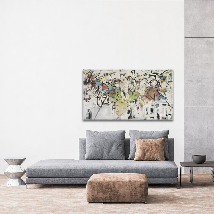 'Abstract IX' Wrapped Canvas Wall Art