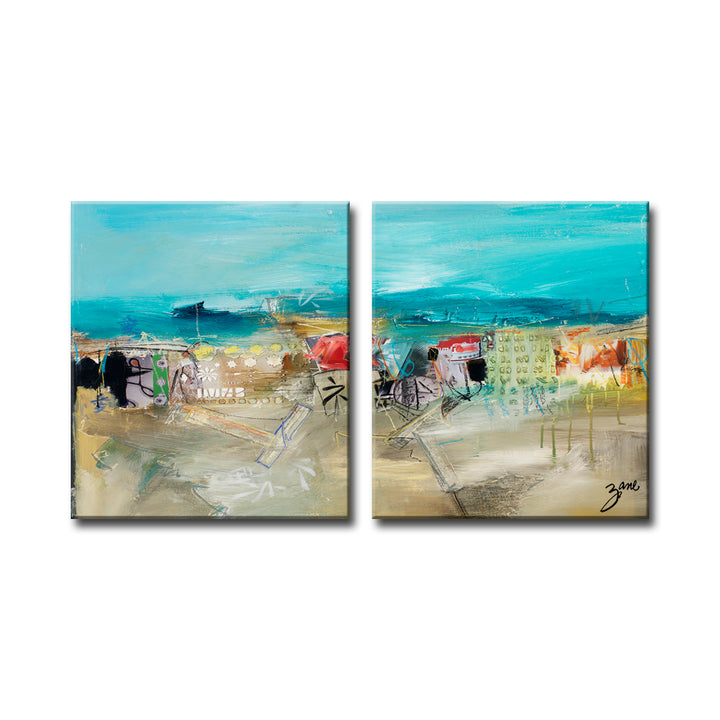 Confetti' 2 Piece Wrapped Canvas Wall Art Set