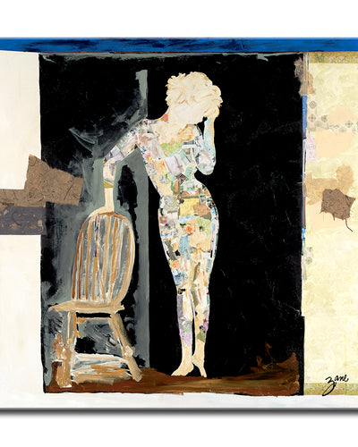 'Deep in Thought' Wrapped Canvas Wall Art