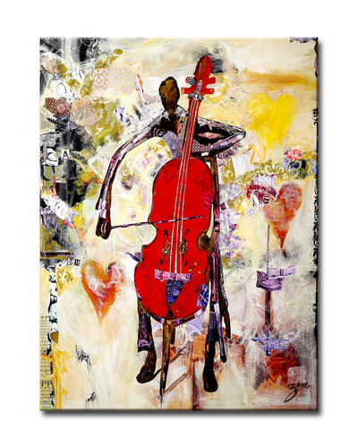 'In the Groove' Wrapped Canvas Wall Art