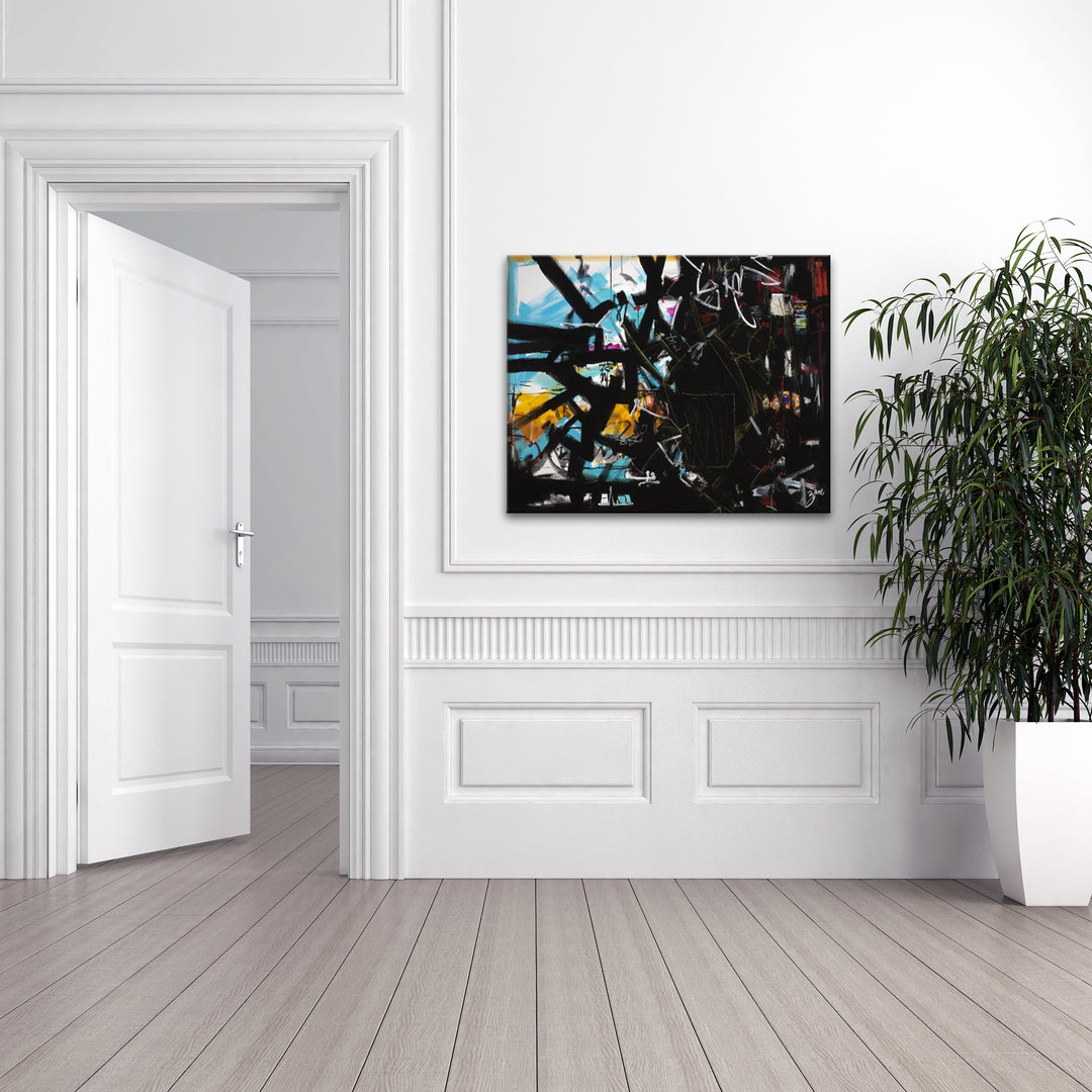 'Abstract XV' Wrapped Canvas Wall Art