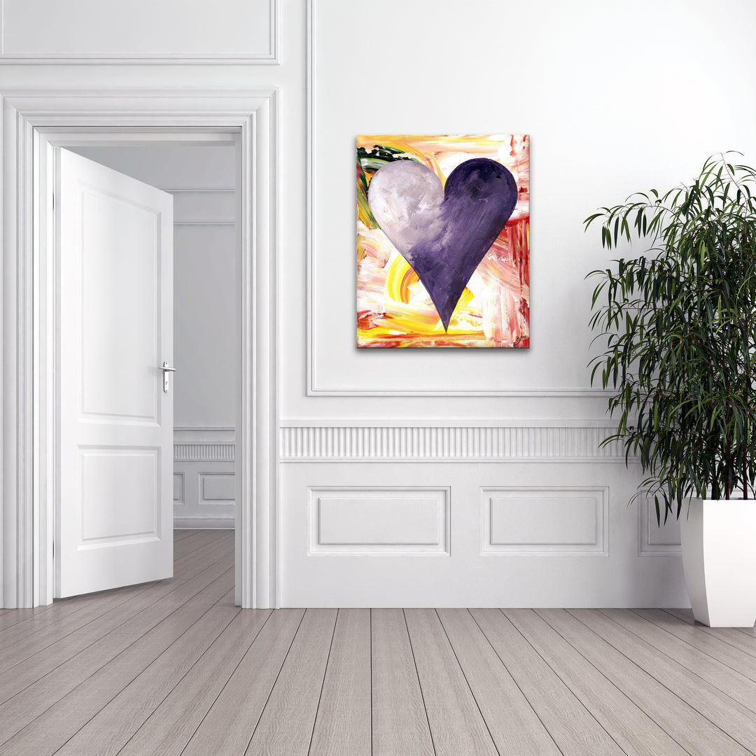 Addis Ababa' Abstract Heart Wall Art Set
