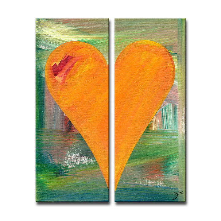 Alexia' Abstract Heart Wall Art Set