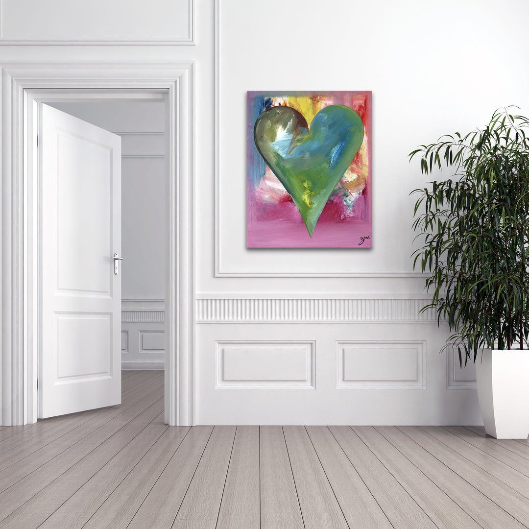 Anna' Abstract Heart Wall Art Set