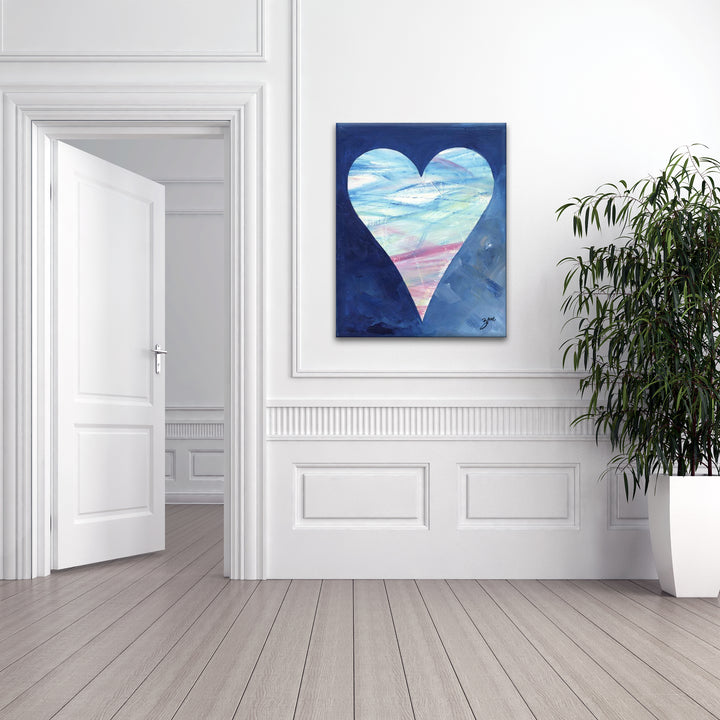 Antoine' Abstract Heart Wall Art Set