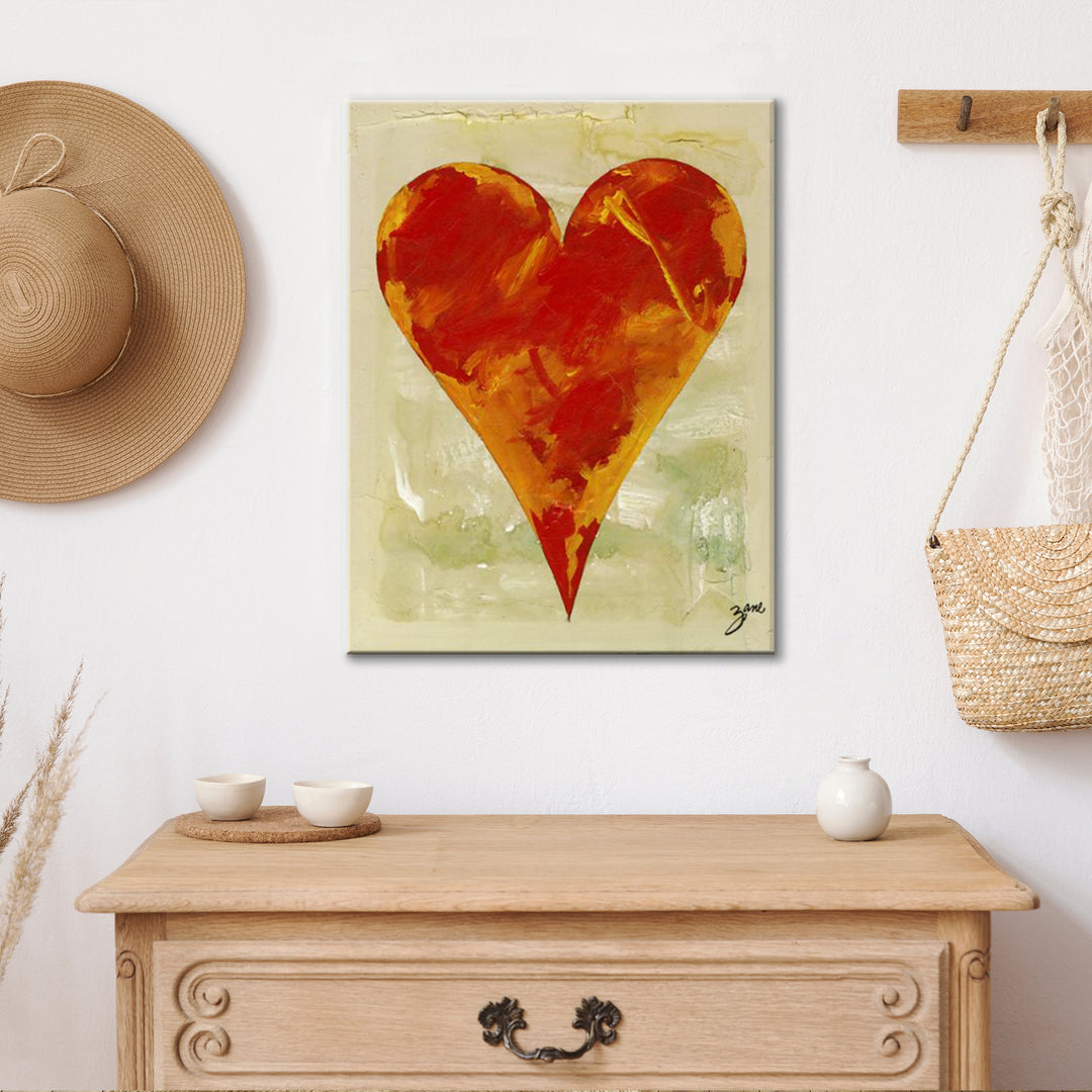 Bailee'  Abstract Heart Wall Art Set