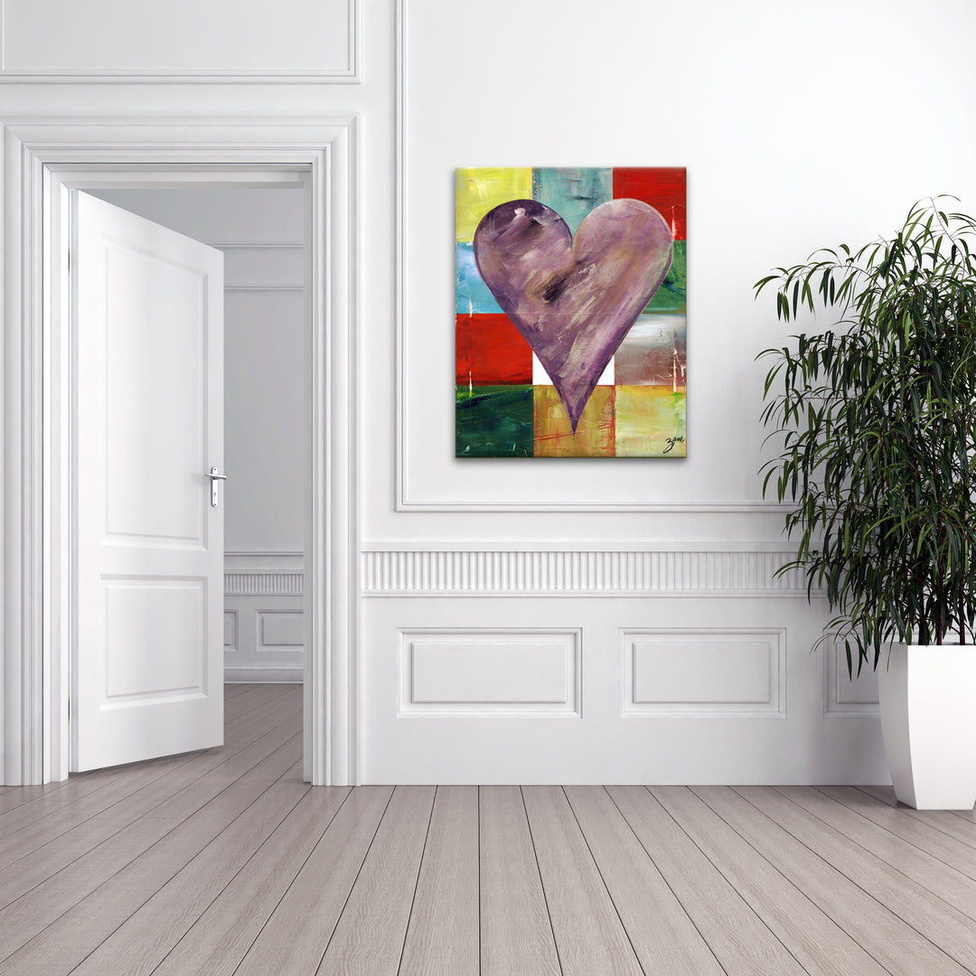 Cairo'  Abstract Heart Wall Art Set