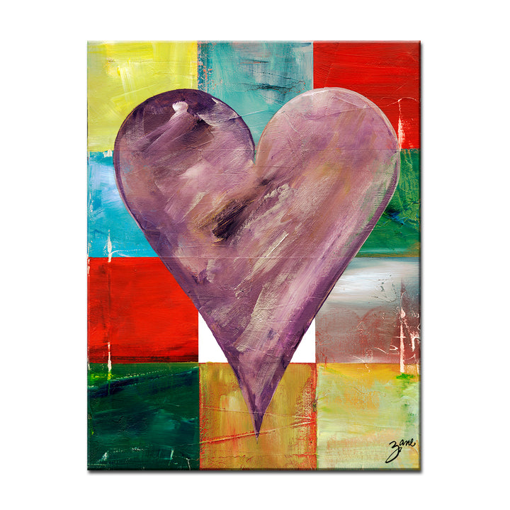 Cairo'  Abstract Heart Wall Art Set
