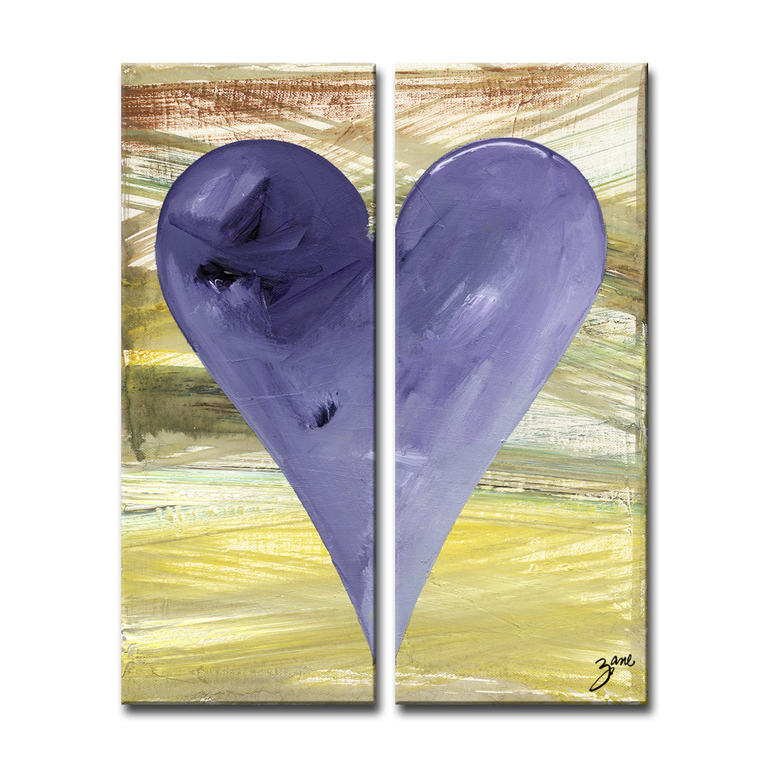 Christian' Abstract Heart Wall Art Set
